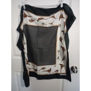 Gina Ruccini 30" Square Scarf Pheasant Game Bird Equestrian Country Print
